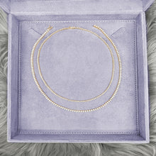 Load image into Gallery viewer, 4-prong Straight-line Diamond Tennis Necklace