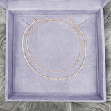 4-prong Straight-line Diamond Tennis Necklace