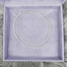 Load image into Gallery viewer, 4-prong Straight-line Diamond Tennis Necklace