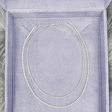Load image into Gallery viewer, 4-prong Straight-line Diamond Tennis Necklace