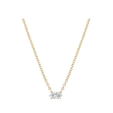 Load image into Gallery viewer, Prong-set Marquise Solitaire Diamond Necklace