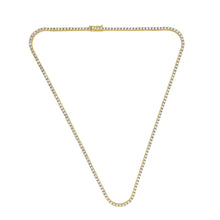 Load image into Gallery viewer, 4-prong Straight-line Diamond Tennis Necklace