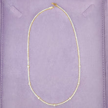Load image into Gallery viewer, 4-prong Station Diamond Tennis Necklace