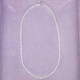4-prong Station Diamond Tennis Necklace