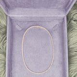 4-prong Straight-line Diamond Tennis Necklace
