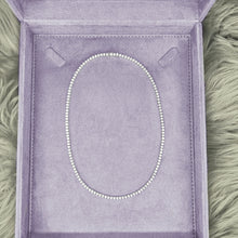 Load image into Gallery viewer, 4-prong Straight-line Diamond Tennis Necklace