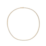 4-prong Straight-line Diamond Tennis Necklace