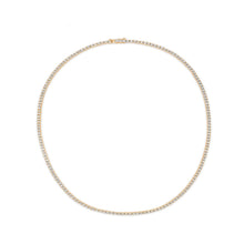 Load image into Gallery viewer, 4-prong Straight-line Diamond Tennis Necklace