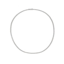 Load image into Gallery viewer, 4-prong Straight-line Diamond Tennis Necklace