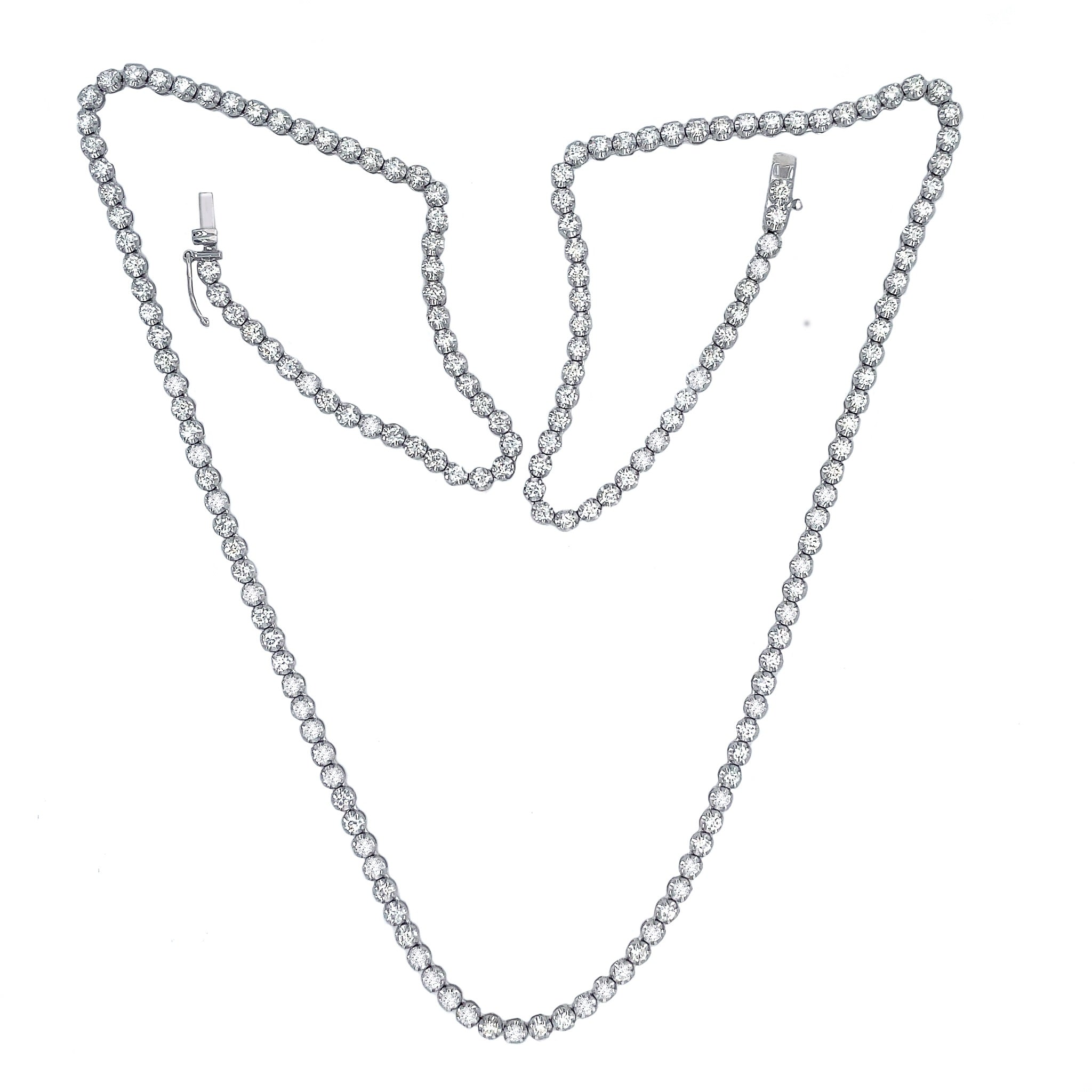 Cupcake set, Eternity Diamond Tennis Necklace