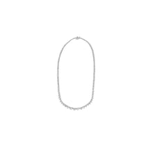 Load image into Gallery viewer, 3-prong Graduated Diamond Tennis Necklace
