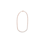 3-prong Graduated Diamond Tennis Necklace