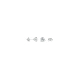 3-prong Martini Diamond Stud Earrings