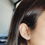 3-prong Martini Diamond Stud Earrings