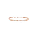 Bezel Diamond Tennis Bracelet 2ct, natural diamonds, 14K rose gold