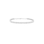Bezel Diamond Tennis Bracelet 2ct, natural diamonds, 14K white gold