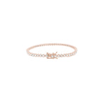 Cupcake Diamond Tennis Bracelet, natural diamonds, 14K gold, view 6