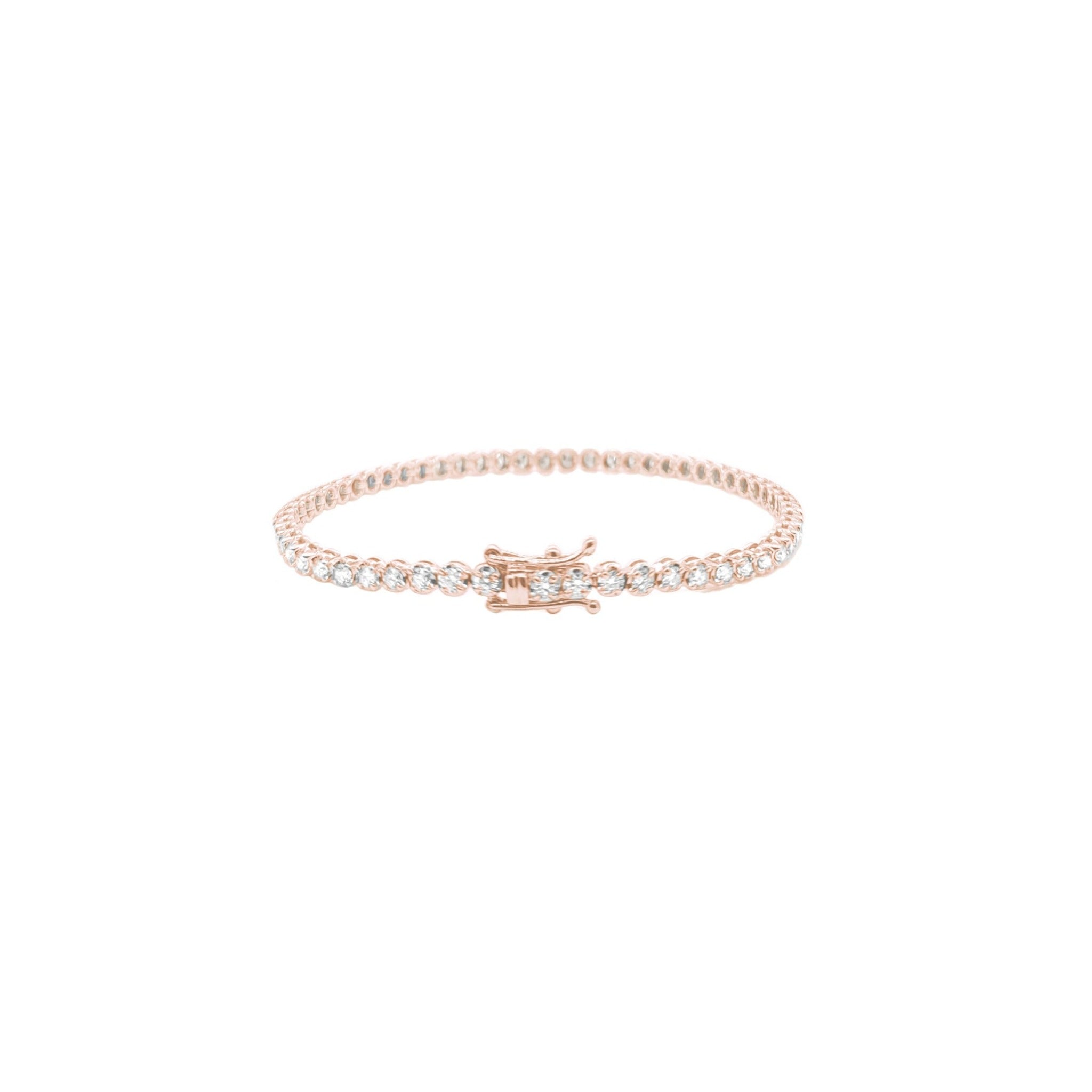 Cupcake Diamond Tennis Bracelet, natural diamonds, 14K gold, view 6