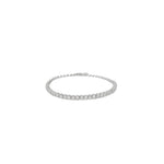 Cupcake Half-way Diamond Tennis Bracelet, natural diamonds, 14K white gold