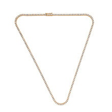 Load image into Gallery viewer, 4-prong Straight-line Diamond Tennis Necklace