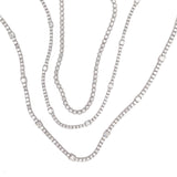 4-prong Station Diamond Tennis Necklace