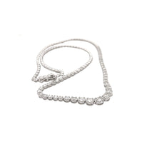 Load image into Gallery viewer, Cupcake set, Half-way Graduated Diamond Tennis Necklace