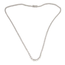 Load image into Gallery viewer, Cupcake set, Half-way Graduated Diamond Tennis Necklace