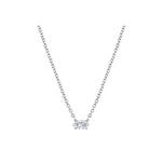 Prong-set Marquise Solitaire Diamond Necklace, natural diamonds, 14K white gold