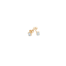 Load image into Gallery viewer, Prong-set Oval Solitaire Diamond Earrings