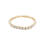 4-prong Diamond Tennis Bracelet, natural diamonds, 14K yellow gold