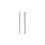 3-prong Classic Drop Earrings, natural diamonds, 14K white gold