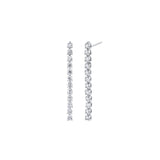 3-prong Classic Drop Earrings, natural diamonds, 14K white gold